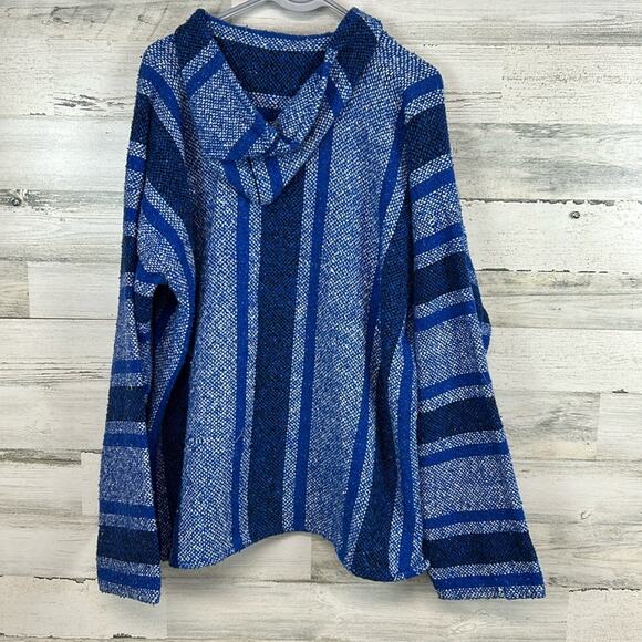 Unbranded Pullover Hoodie Men's XL Multicolor Rasta Hippie Boho Surfer - Picture 2 of 8